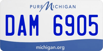 MI license plate DAM6905