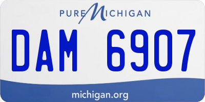 MI license plate DAM6907