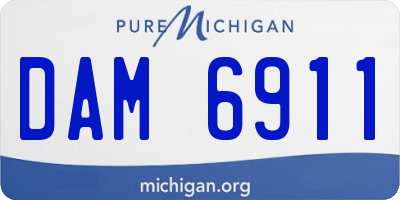 MI license plate DAM6911