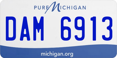 MI license plate DAM6913