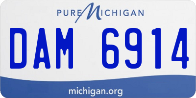 MI license plate DAM6914