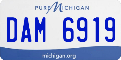 MI license plate DAM6919