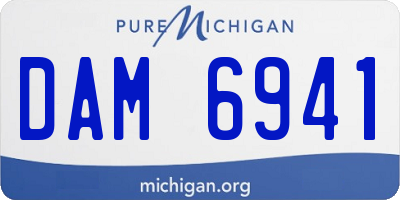 MI license plate DAM6941