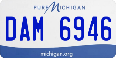 MI license plate DAM6946