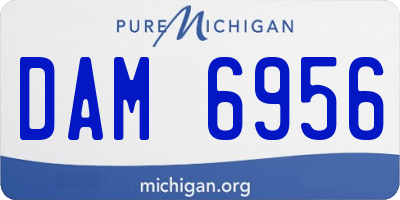 MI license plate DAM6956