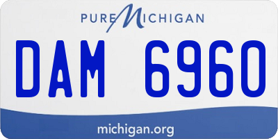 MI license plate DAM6960