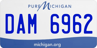MI license plate DAM6962