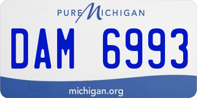 MI license plate DAM6993