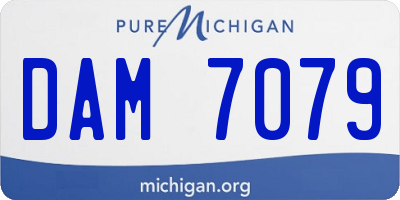 MI license plate DAM7079