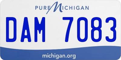 MI license plate DAM7083