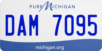 MI license plate DAM7095