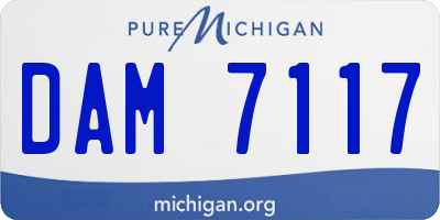 MI license plate DAM7117