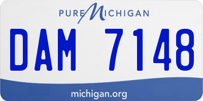 MI license plate DAM7148