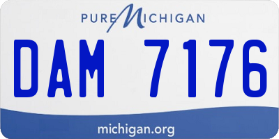 MI license plate DAM7176