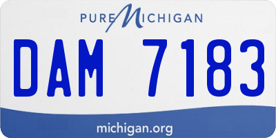MI license plate DAM7183
