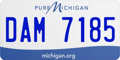 MI license plate DAM7185