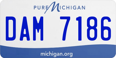 MI license plate DAM7186