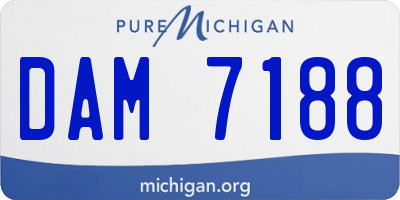 MI license plate DAM7188