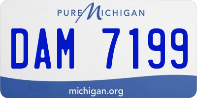 MI license plate DAM7199