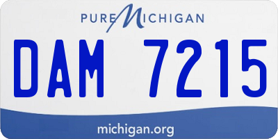 MI license plate DAM7215