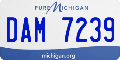 MI license plate DAM7239