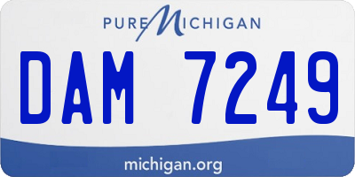 MI license plate DAM7249