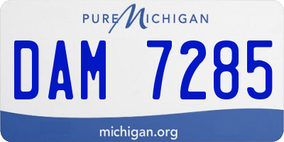 MI license plate DAM7285