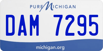 MI license plate DAM7295