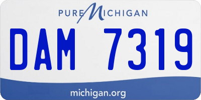 MI license plate DAM7319