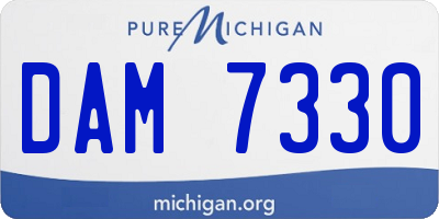 MI license plate DAM7330