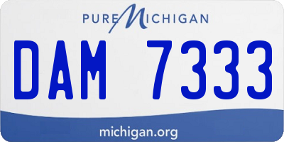 MI license plate DAM7333