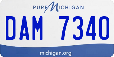 MI license plate DAM7340