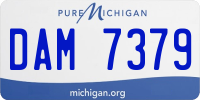 MI license plate DAM7379