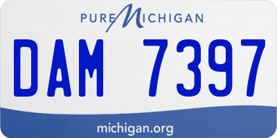 MI license plate DAM7397