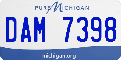 MI license plate DAM7398