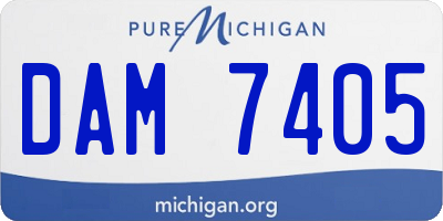 MI license plate DAM7405