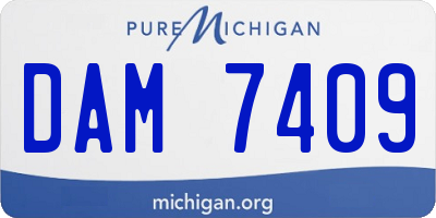 MI license plate DAM7409