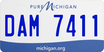 MI license plate DAM7411