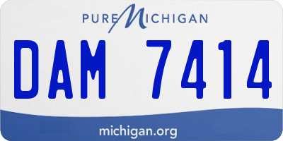MI license plate DAM7414