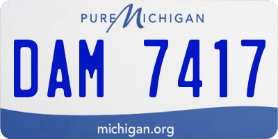 MI license plate DAM7417