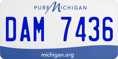 MI license plate DAM7436