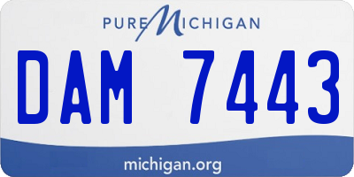 MI license plate DAM7443