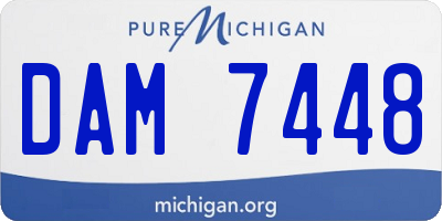MI license plate DAM7448