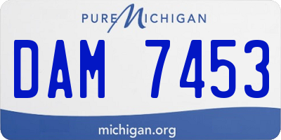 MI license plate DAM7453