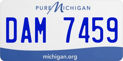 MI license plate DAM7459