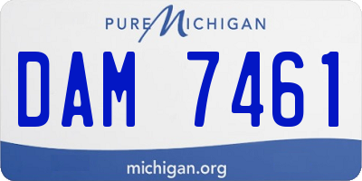 MI license plate DAM7461