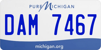 MI license plate DAM7467