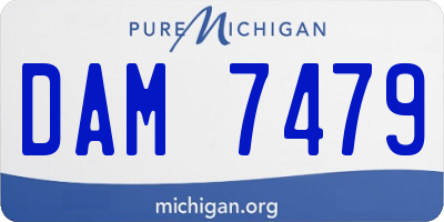 MI license plate DAM7479
