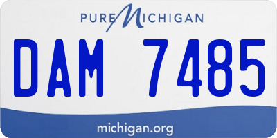 MI license plate DAM7485