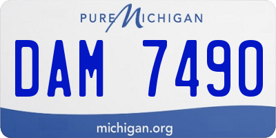 MI license plate DAM7490